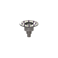 Korpus wpustu Practicus DN 50, odpł. pion., z kołnierzem dociskowym