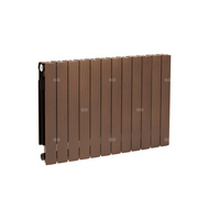 Grzejnik żeberkowy KFA Armatura ADR600/12 aluminium, podłączenie boczne 670 x 966 mm, kolor miedziany