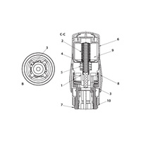 GS.07-306C Głowica termostatyczna cieczowa z przyłączem RA 0