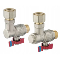 Zestaw zaworów kątowych pod kocioł 1-funkcyjny