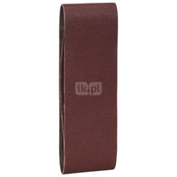 3-częściowy zestaw taśm szlifierskich do szlifierek taśmowych, wersja czerwona K = 60, 80, 100