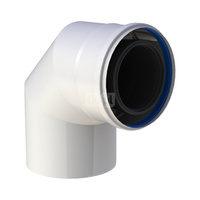 Kolano 87st. fi60/100mm białe