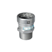 Nypel SANHA Heavy Steel Press, stal, 1 1/2'' (zw x GZ)