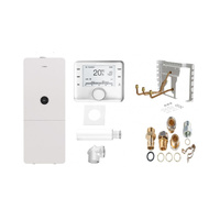 Zestaw Kocioł Z Zasobnikiem C.W.U. + Automatyka Pogodowa + System Spalinowy PAK GC5300i WM24/120+CW400+2581+CS17+CS35