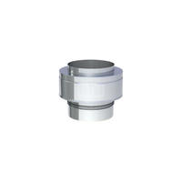 Zakończenie wylotu rury dwuściennej fi80mm nadciśnienie Ts do 200 st.C