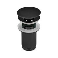 Zestaw odpływowy do umywalki PERFEXIM SPPM03OP czarny mat 2 3/4'', przycisk duży okrągły płaski