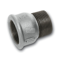 Przedłużka SANHA 529a#, żeliwo (ocynk), 1 1/2'' (GW x GZ)