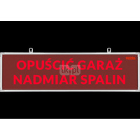 Tablica ostrzegawcza TP-42/H1, "NIE WCHODZIĆ NADMIAR SPALIN", zasilanie 230V