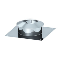 Osłona wylotu przewodu kominowego JEREMIAS 360-TWIN63 stal nierdzewna 60/100 mm