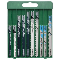 10-częściowy zestaw brzeszczotów do wyrzynarek, chwyt U U 19 BO, U 1 AO, U 111 C) U 111 D, U 144 D, U 101 B, U 101 D, U 18 G, U