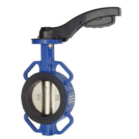 Przepustnica międzykołnierzowa z rączką WX80, z zestawem 4 śrub montażowych