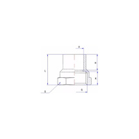 Mufa lut RUMET Mosiądz 3/4'' x 28 mm (GW)
