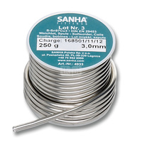 Drut lutowniczy SANHA 4933 fi 2 mm, 250 g