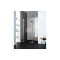 Kermi drzwi wahadłowe Raya PFR 1800x 2000 BV: 1758-1818 srebro wysoki połysk, szkło ESG przezroczyste z Clean