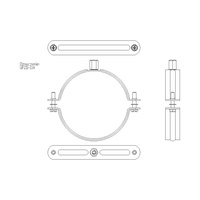 Obejma mocująca NICZUK DUO UPZD 114-122 mm 114SKR