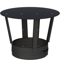 Daszek przeciwdeszczowy fi130mm lakierowany na czarno