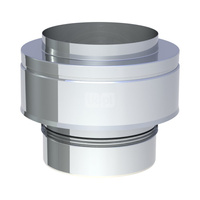 Osłona dwuścienna wylotu przewodu kominowego JEREMIAS 205-DWETN-AL32 250 mm