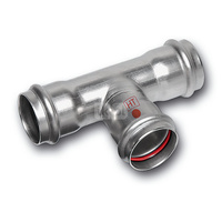 Trójnik SANHA NiroTherm Industry stal nierdzewna 76,1 mm x 42 mm x 76,1 mm (zw x zw x zw)