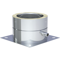 Płyta fundamentowa z odpływem skroplin w bok montaż na cokole