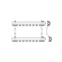 PHA-102 2-obwodowy PN10 Rozdzielacz CuZn
