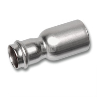 Nypel SANHA NiroSan Press redukcja, stal nierdzewna, 76,1 mm x 54 mm (zz x zw)