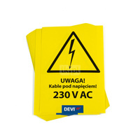 Naklejka ostrzegawcza, 20 szt.