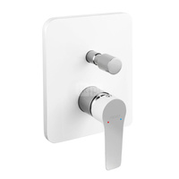 Bateria podtynkowa FERRO ADORE WHITE-CHROME 2-funkcyjna, kolor chrom