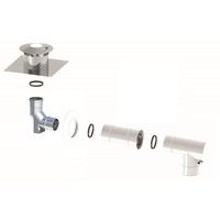 Pakiet powietrzno-spalinowy poziomy wyrzut przez ścianę fi60/100mm