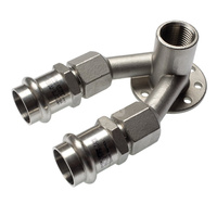 Uchwyt montażowy ścienny SANHA NiroSan ZW x GW x zw 22 mm x 1/2'' x 22 mm