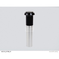 Pionowe wyprowadzenie dachowe fi 150, długość 1000 mm, czarne