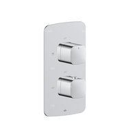 Bateria Malaga, termostatyczna, podtynkowa solo, chrom