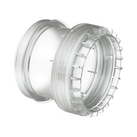 Złączka (3130), fi80, L = 91 mm, do połączenia przewodu elastycznego z przewodem sztywnym, PP transparentna