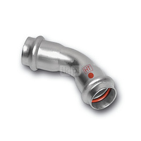 Łuk 45' SANHA NiroTherm Industry, stal nierdzewna, 76,1 mm (zw x zw)