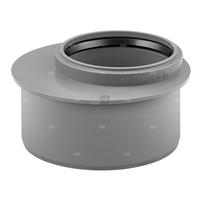 Złącze krótkie MAGNAPLAST HT PLUS HTR redukcja, PP (szary), DN 160 x DN 110 (ww x wz), do kanalizacji