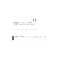 Wąż przyłączeniowy elastyczny PERFEXIM PHA-9156 DN 25, GW x GZ, 1'' x 1'', długość 1500 mm