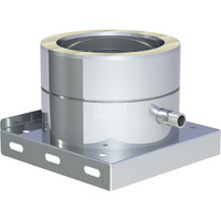 Płyta fundamentowa fi250mm z odpływem skroplin w bok (nypel 1/2)