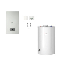 Pakiet - Kocioł gazowy jednofunkcyjny SAUNIER DUVAL Thelia Condens AS 25 kondensacyjny wiszący 6.3 - 26.5 kW + Regulatorinternetowy MiGo + Zasobnik c.w.uFE 200/6 BM