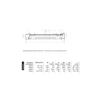Wąż przyłączeniowy elastyczny PERFEXIM PHA-9150, GW x GZ, 1/2'' x 1/2'', długość 400 mm