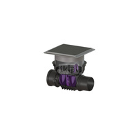 Zawór zwrotny Staufix DN 150 z pokrywą czarną z dwoma klapami z tworzywa 