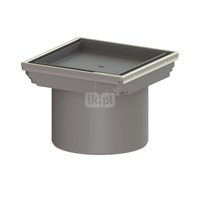 Kratka KESSEL kwadratowa ze stalowai nierdzewnej 110x110mm do wpustu