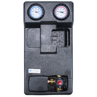 Grupa pompowa AFRISO PrimoTherm 180-2 DN 25 3-WM-SM Vario GZ x GW 1 1/2'' x 1'', z zaworem mieszającym, z izolacją, z siłownikiem arm 343 proclick