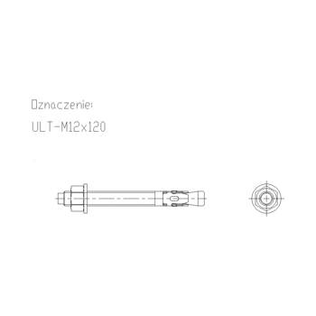 Kotwa uniwersalna ULT 12X120mm