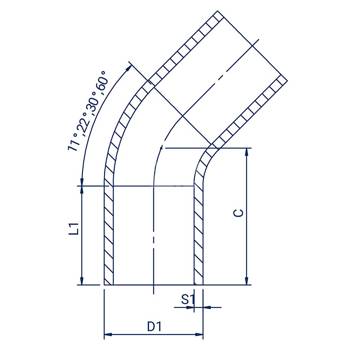 Łuk 30 st. PE100 SDR11 630x57,2