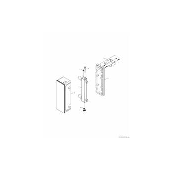 WHY 80/60 pionowe sprzęgło hydrauliczne, maksymalny przepływ po stronie źródła ciepła 2500 l/h, średnica przyłączy w obiegu pierwotnym R 1, w obiegu wtórnym G 1 1/4