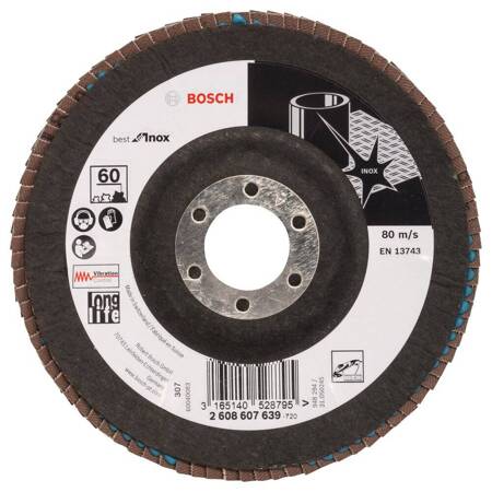 FLAP DISC BEST F/INOX 125MM P60