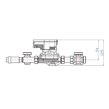 Grupa pompowa RUMET W10 VTA322 Kvs 1,6