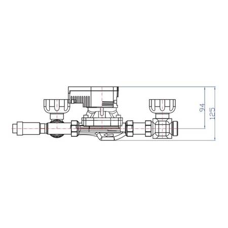 Grupa pompowa RUMET W40 VTA322 Kvs 1,6