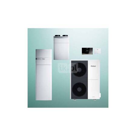 Pakiet Systemowy OZE - Pompa ciepła powietrzna powietrze-woda monoblok VAILLANT VWL 105/6A aroTHERM plus 9.2 kW 400 V + Centrala grzewcza uniTOWER VIH QW 190/6E + Rekuperator entalpiczny recoVAIR VAR 360/4E + Regulator sensoCOMFORT VRC 720