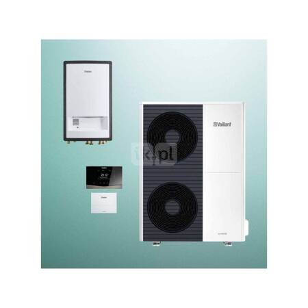 Pakiet Systemowy OZE - Pompa ciepła powietrzna powietrze-woda monoblok VAILLANT VWL 125/6A aroTHERM plus 12.2 kW 400 V + Moduł naścienny MEH 97/6 + Regulator sensoCOMFORT VRC 720