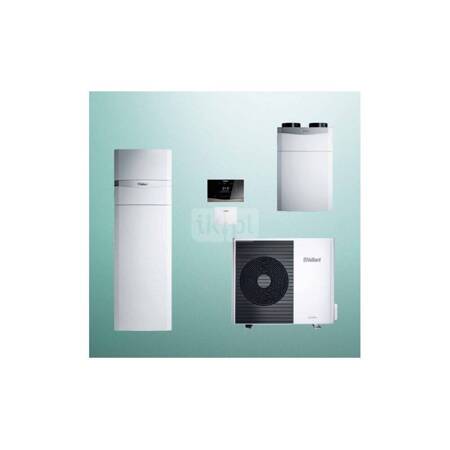 Pakiet Systemowy OZE - Pompa ciepła powietrzna powietrze-woda monoblok VAILLANT VWL 55/6A aroTHERM plus 5.4 kW 400 V + Centrala grzewcza uniTOWER VIH QW 190/6E + Rekuperator entalpiczny recoVAIR VAR 360/4E + Regulator sensoCOMFORT VRC 720